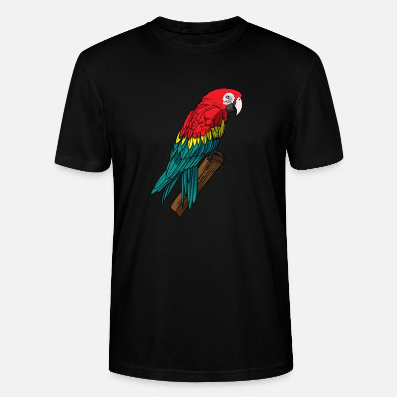 Papagei - Stanley/Stella Unisex Bio-T-Shirt CRAFTER - Schwarz