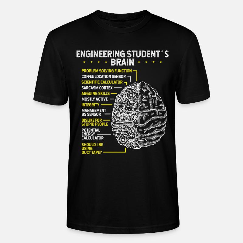 Engineering Student Future Engineer Engineering - Stanley/Stella Unisex Bio-T-Shirt CRAFTER - Schwarz