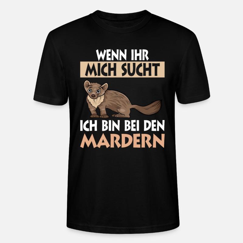 Marder - Stanley/Stella Unisex Bio-T-Shirt CRAFTER - Schwarz