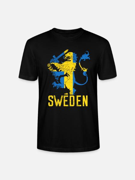 Schweden Wappen - Stanley/Stella Unisex Bio-T-Shirt CRAFTER - Schwarz