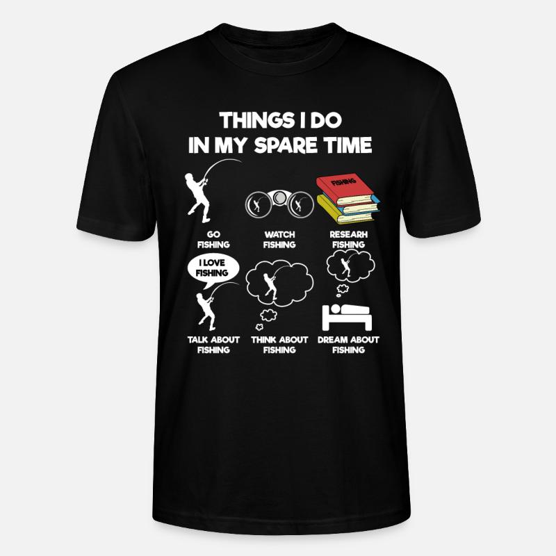 Angeln - Stanley/Stella Unisex Bio-T-Shirt CRAFTER - Schwarz