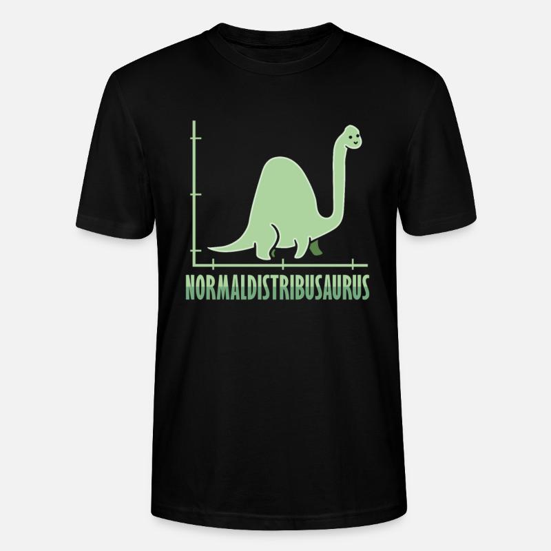 Dinosaure Math Pythagore Mathématicien - T-shirt bio CRAFTER Stanley Stella Unisexe - noir