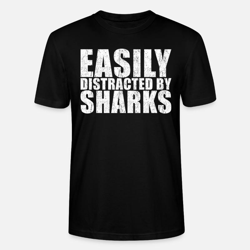 Dicton requin - T-shirt bio CRAFTER Stanley Stella Unisexe - noir