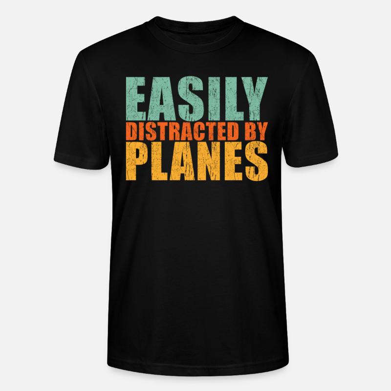 Dicton d’avion - T-shirt bio CRAFTER Stanley Stella Unisexe - noir