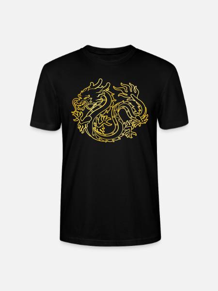 Chinese dragon - Stanley/Stella CRAFTER Unisex Organic T-Shirt - black