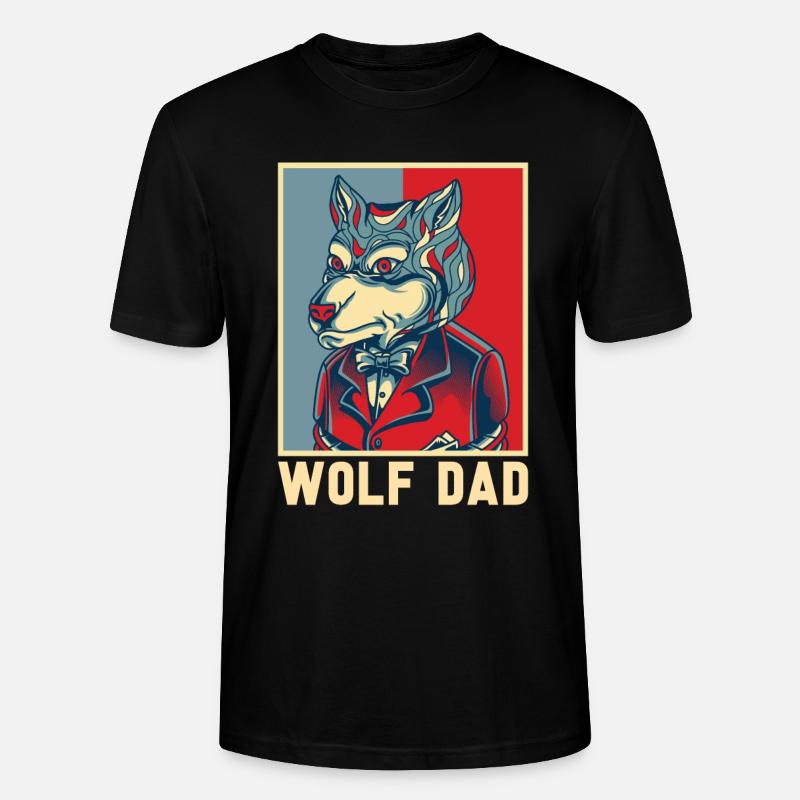 Wolf - Stanley/Stella Unisex Bio-T-Shirt CRAFTER - Schwarz
