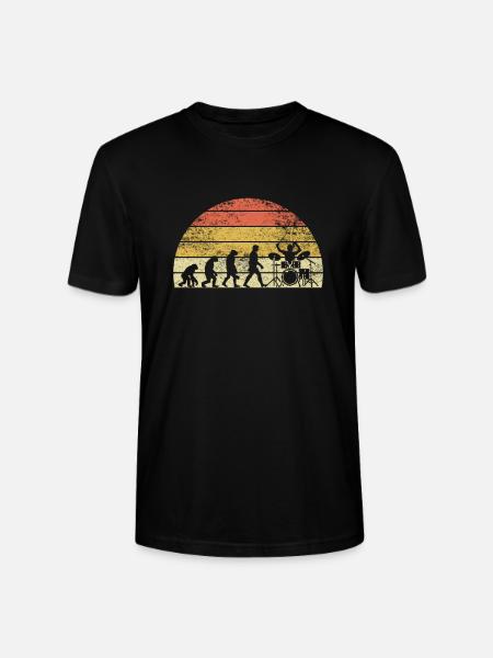 Batteur Evolution Sunset Schlagzeuger - T-shirt bio CRAFTER Stanley Stella Unisexe - noir