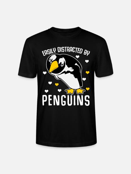 Pinguin Penguin Pinguine - Stanley/Stella Unisex Bio-T-Shirt CRAFTER - Schwarz