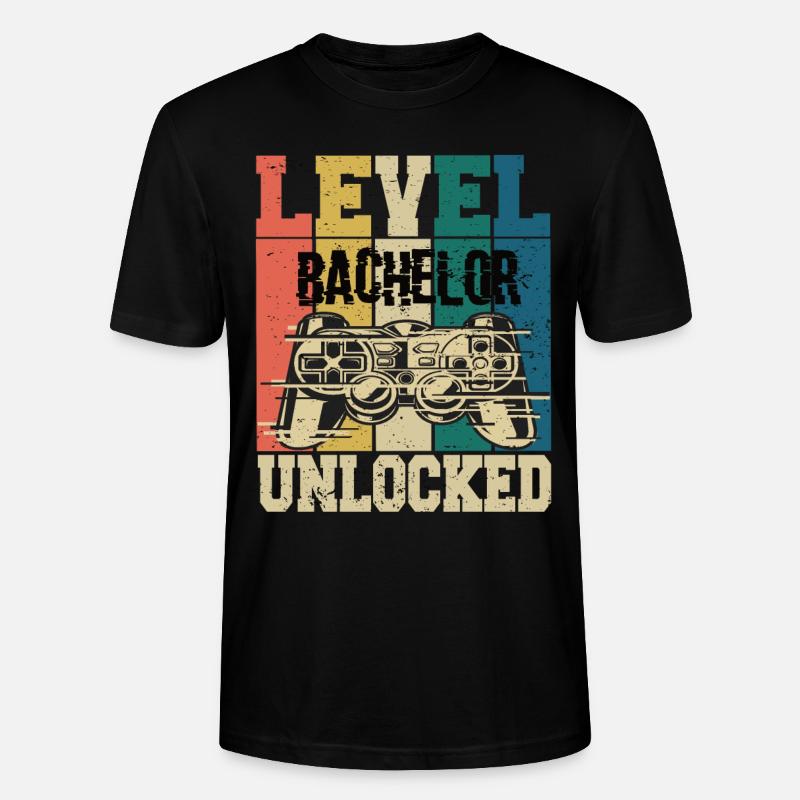 Level Bachelor Freigeschaltet - Stanley/Stella Unisex Bio-T-Shirt CRAFTER - Schwarz