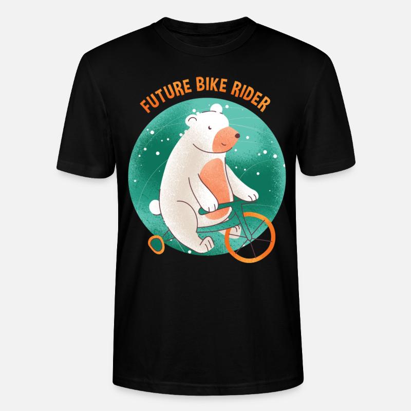 Geschenk Baby Eisbär - Stanley/Stella Unisex Bio-T-Shirt CRAFTER - Schwarz