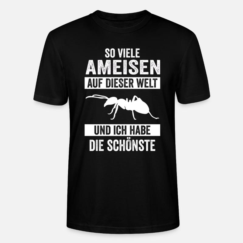 Ameisen Ameise - Stanley/Stella Unisex Bio-T-Shirt CRAFTER - Schwarz