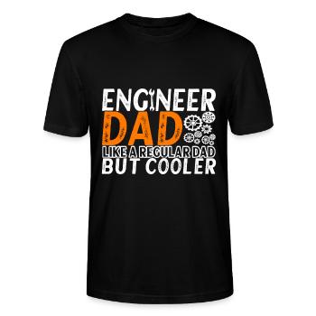 Ingenieur Maschinenbau Bauingenieur - Stanley/Stella Unisex Bio-T-Shirt CRAFTER - Schwarz - Vorne - Alina (178cm) & Michal (187cm)