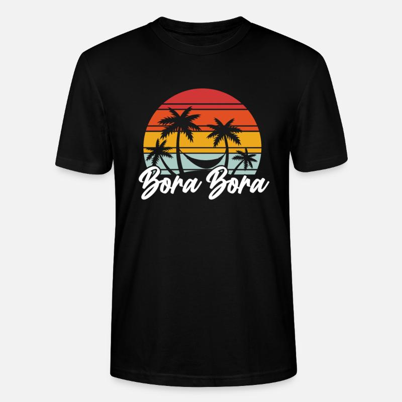 Bora Bora - T-shirt bio CRAFTER Stanley Stella Unisexe - noir