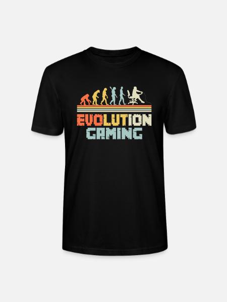 Gaming Quote Evolution Gaming Design - Stanley/Stella CRAFTER Unisex Organic T-Shirt - black