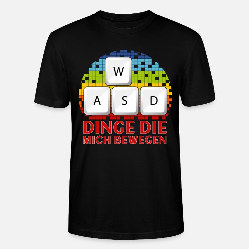WASD Dinge Die Mich Bewegen - Stanley/Stella Unisex Bio-T-Shirt CRAFTER - Schwarz