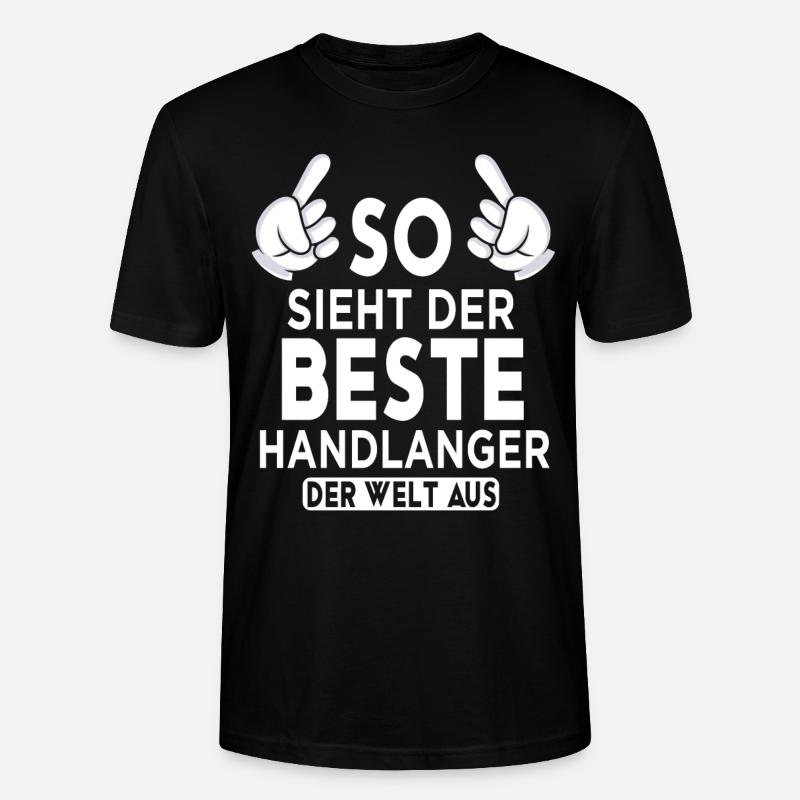 Handlanger Spruch - Stanley/Stella Unisex Bio-T-Shirt CRAFTER - Schwarz