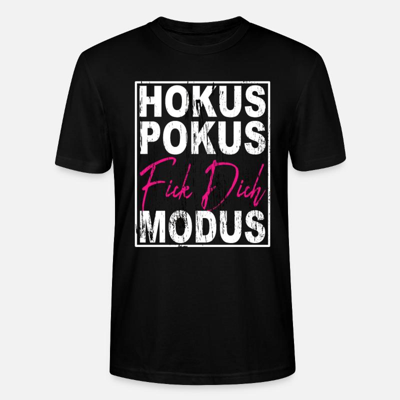 Hokus Pokus Fick Dich Modus - Stanley/Stella Unisex Bio-T-Shirt CRAFTER - Schwarz