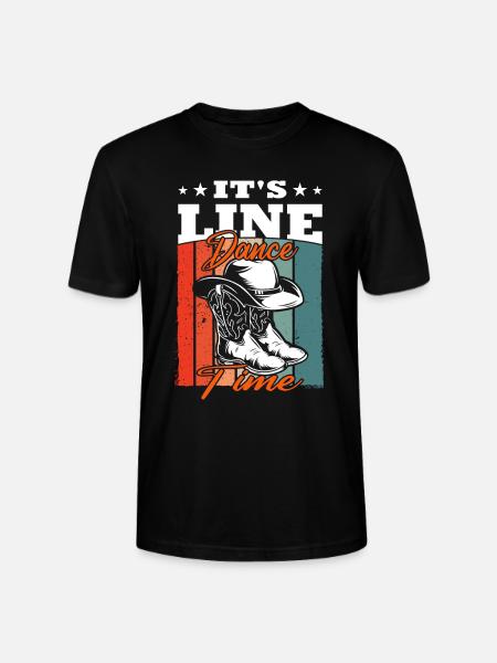 It`s Line Dance Time - Stanley/Stella Unisex Bio-T-Shirt CRAFTER - Schwarz