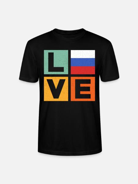 Russie Amour - T-shirt bio CRAFTER Stanley Stella Unisexe - noir