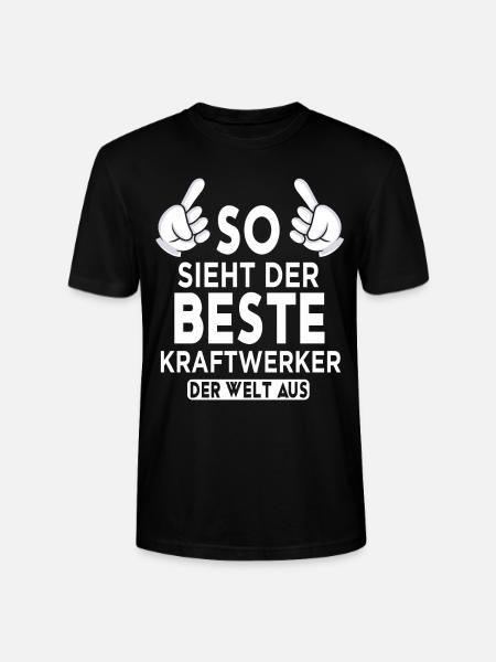 Kraftwerker Spruch - Stanley/Stella Unisex Bio-T-Shirt CRAFTER - Schwarz