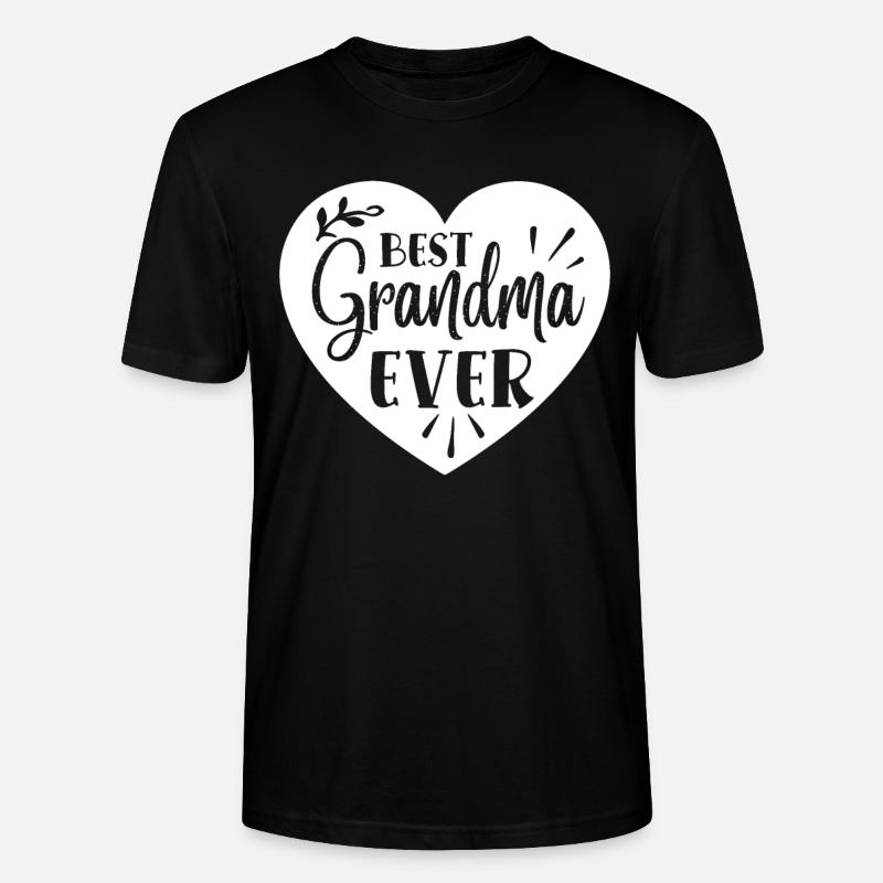 Bestes Großmutter-Geschenk aller Zeiten - Stanley/Stella Unisex Bio-T-Shirt CRAFTER - Schwarz