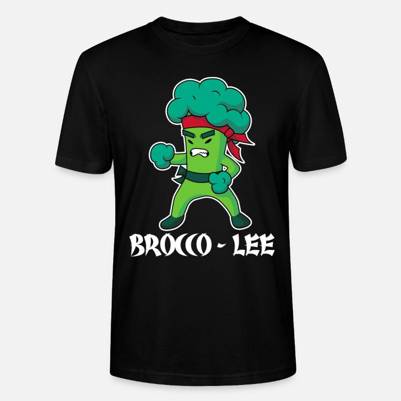 Brocco Lee Broccoli Meme - Stanley/Stella Unisex Bio-T-Shirt CRAFTER - Schwarz