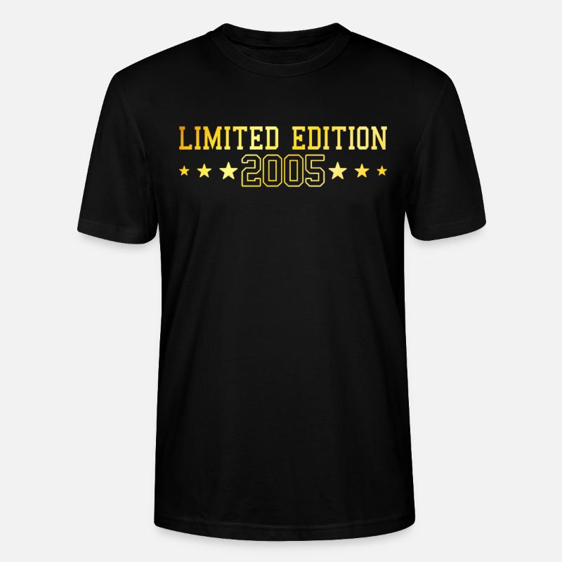 Édition limitée Anniversaire 2005 - T-shirt bio CRAFTER Stanley Stella Unisexe - noir