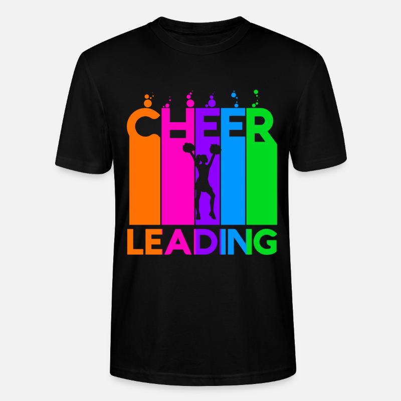 Cheerleading Farbige Bubbles - Stanley/Stella Unisex Bio-T-Shirt CRAFTER - Schwarz