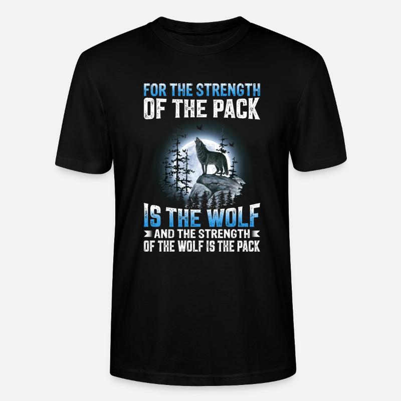 Wolfsspruch Wölfe Wolfsrudel Wolf - Stanley/Stella Unisex Bio-T-Shirt CRAFTER - Schwarz