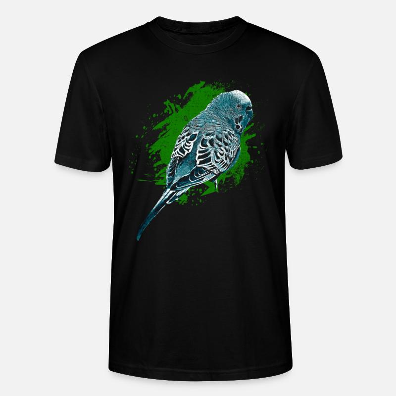 Perruche ondulée - T-shirt bio CRAFTER Stanley Stella Unisexe - noir