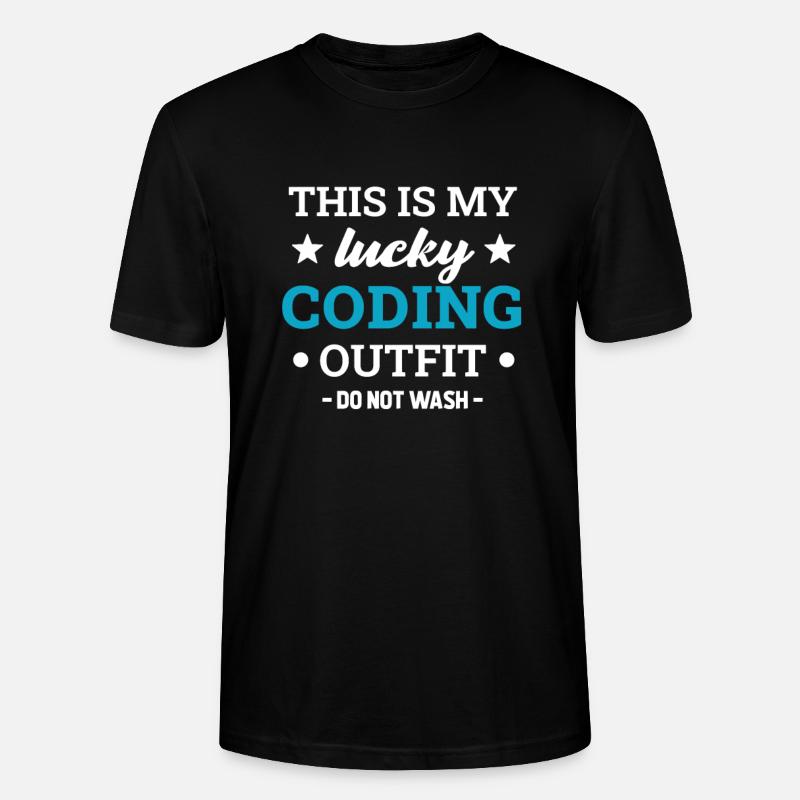 Coding Programming Computer Scientists - Stanley/Stella CRAFTER Unisex Organic T-Shirt - black