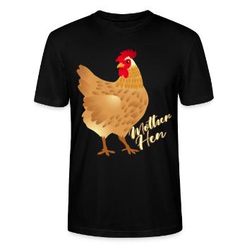 Mère Poule - T-shirt bio CRAFTER Stanley Stella Unisexe - noir - Devant - Alina (178cm) & Michal (187cm)