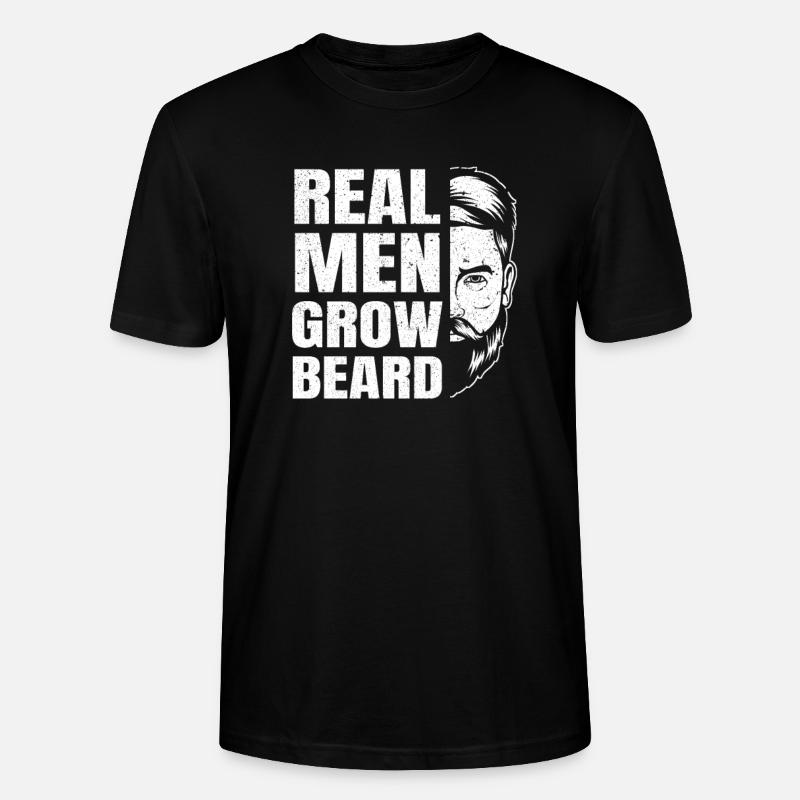 Vollbart Bart Bartträger Hipster Mann - Stanley/Stella Unisex Bio-T-Shirt CRAFTER - Schwarz