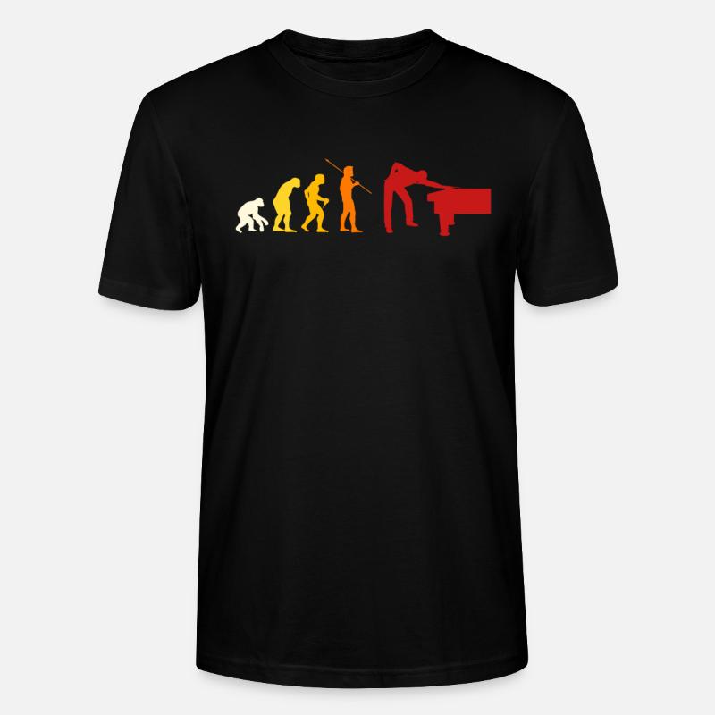 Évolution du billard - T-shirt bio CRAFTER Stanley Stella Unisexe - noir