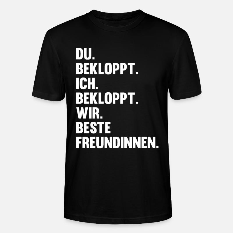 Beste Freundin - Stanley/Stella Unisex Bio-T-Shirt CRAFTER - Schwarz
