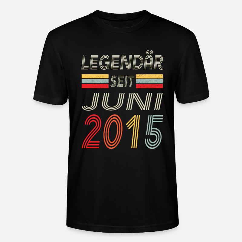 Legendär seit Juni 2015 - Stanley/Stella Unisex Bio-T-Shirt CRAFTER - Schwarz