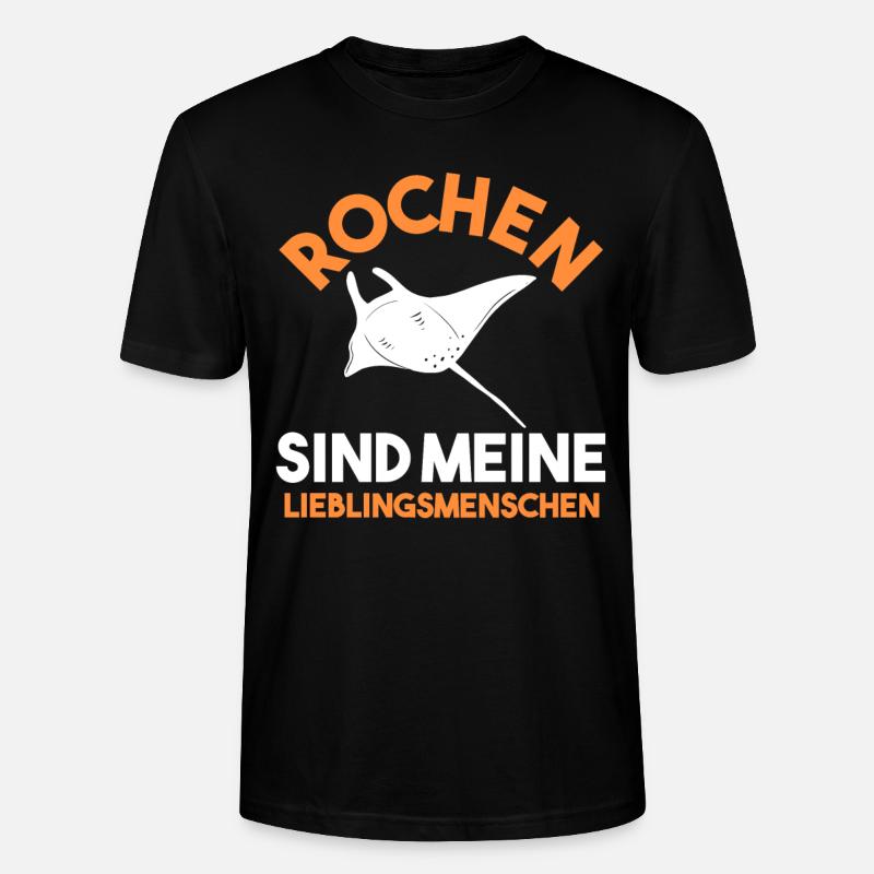 Rochen Mantarochen - Stanley/Stella Unisex Bio-T-Shirt CRAFTER - Schwarz
