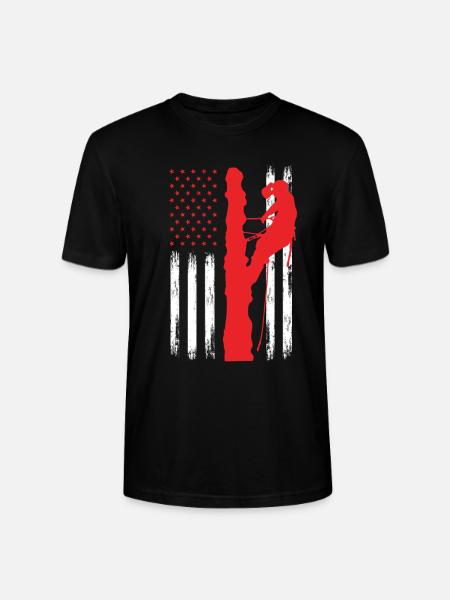 Baumpfleger Baumkletterer Baumpflege - Stanley/Stella Unisex Bio-T-Shirt CRAFTER - Schwarz