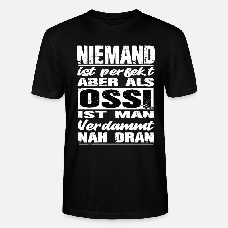 Ossi - Stanley/Stella Unisex Bio-T-Shirt CRAFTER - Schwarz