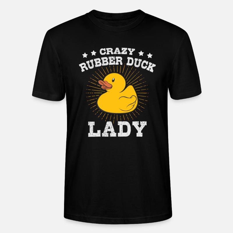 Rubber Duck Lady Quietscheente - Stanley/Stella Unisex Bio-T-Shirt CRAFTER - Schwarz