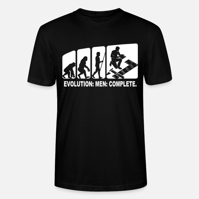 Carrelage Evolution Carrelage Pose - T-shirt bio CRAFTER Stanley Stella Unisexe - noir
