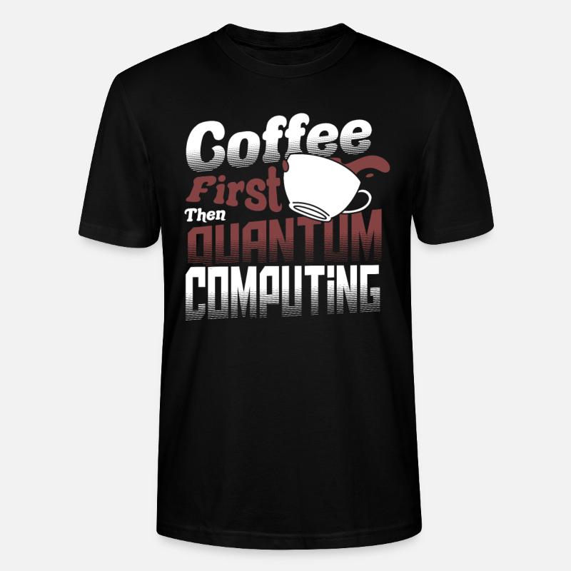 Quantencomputer Informatik - Stanley/Stella Unisex Bio-T-Shirt CRAFTER - Schwarz