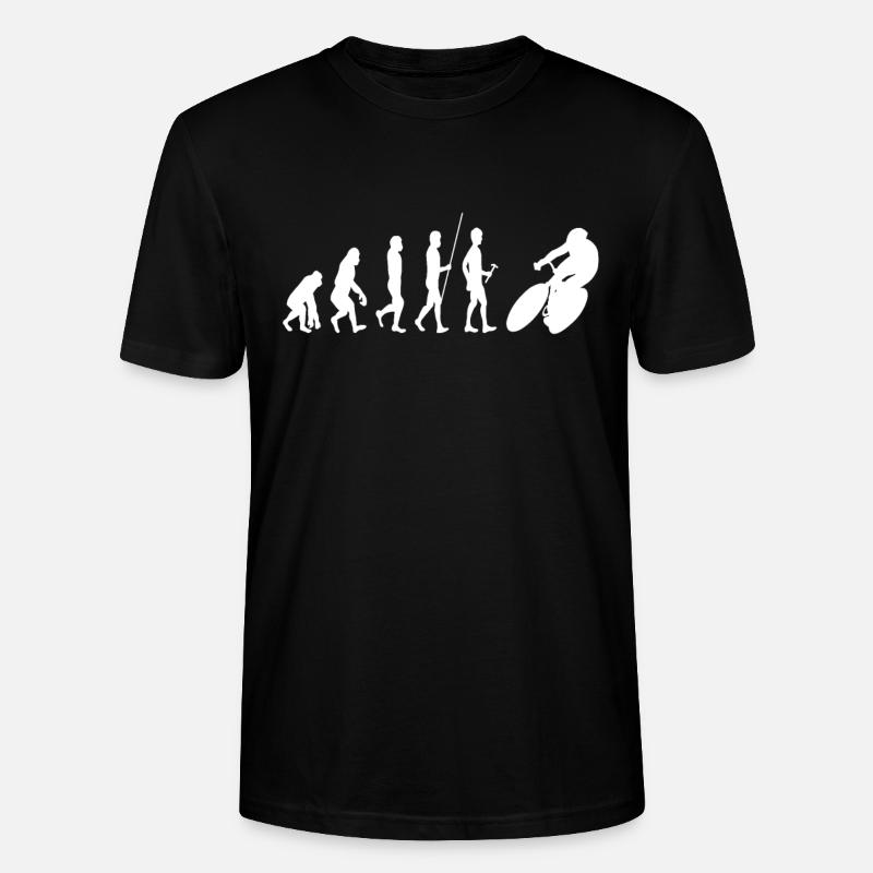 Évolution du vélo de route - T-shirt bio CRAFTER Stanley Stella Unisexe - noir