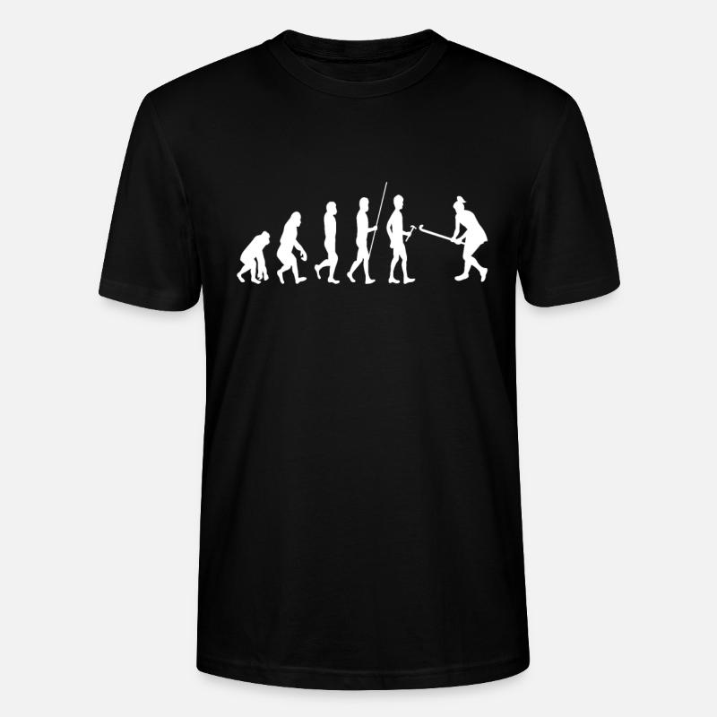 Évolution du hockey sur gazon - T-shirt bio CRAFTER Stanley Stella Unisexe - noir