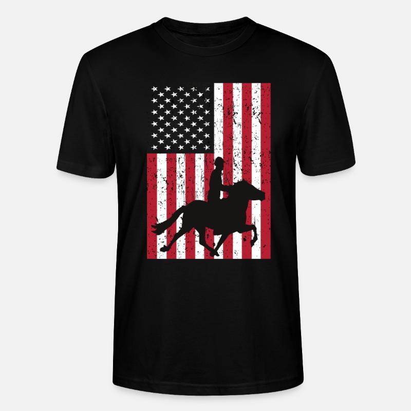 Équitation pour hommes - T-shirt bio CRAFTER Stanley Stella Unisexe - noir