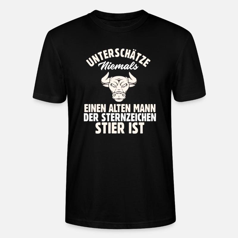 Sternzeichen Stier - Stanley/Stella Unisex Bio-T-Shirt CRAFTER - Schwarz