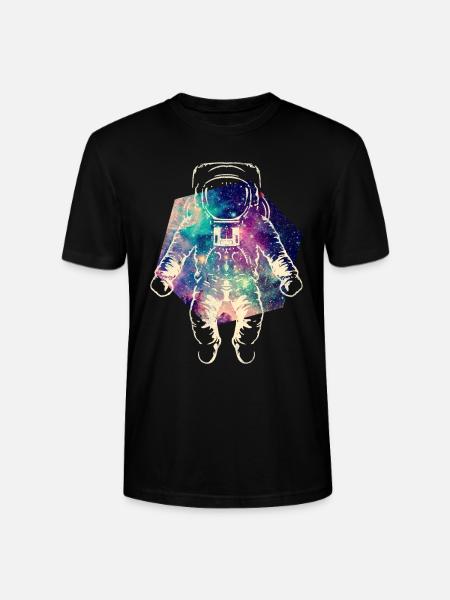 Astronaut in space - Stanley/Stella CRAFTER Unisex Organic T-Shirt - black