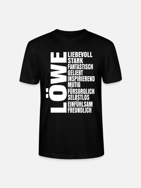 Sternzeichen Löwe - Stanley/Stella Unisex Bio-T-Shirt CRAFTER - Schwarz