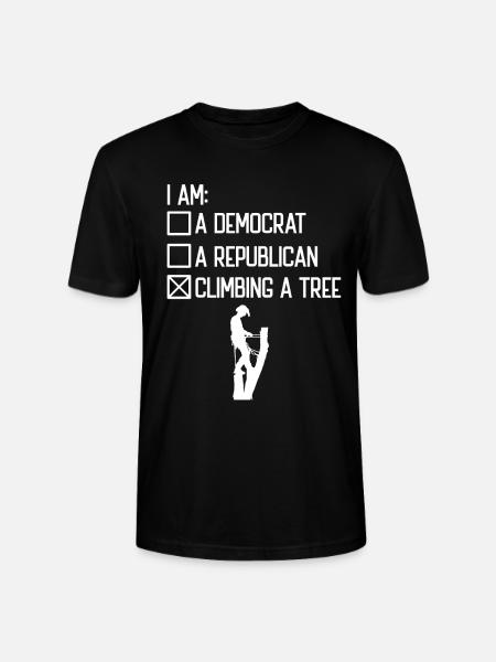Baumklettern Baumpfleger Arborist Baumkletterer - Stanley/Stella Unisex Bio-T-Shirt CRAFTER - Schwarz