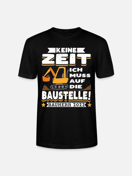 Bauherr 2022 Häuslebauer Hausbau - Stanley/Stella Unisex Bio-T-Shirt CRAFTER - Schwarz